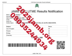 2024 Jamb score 338